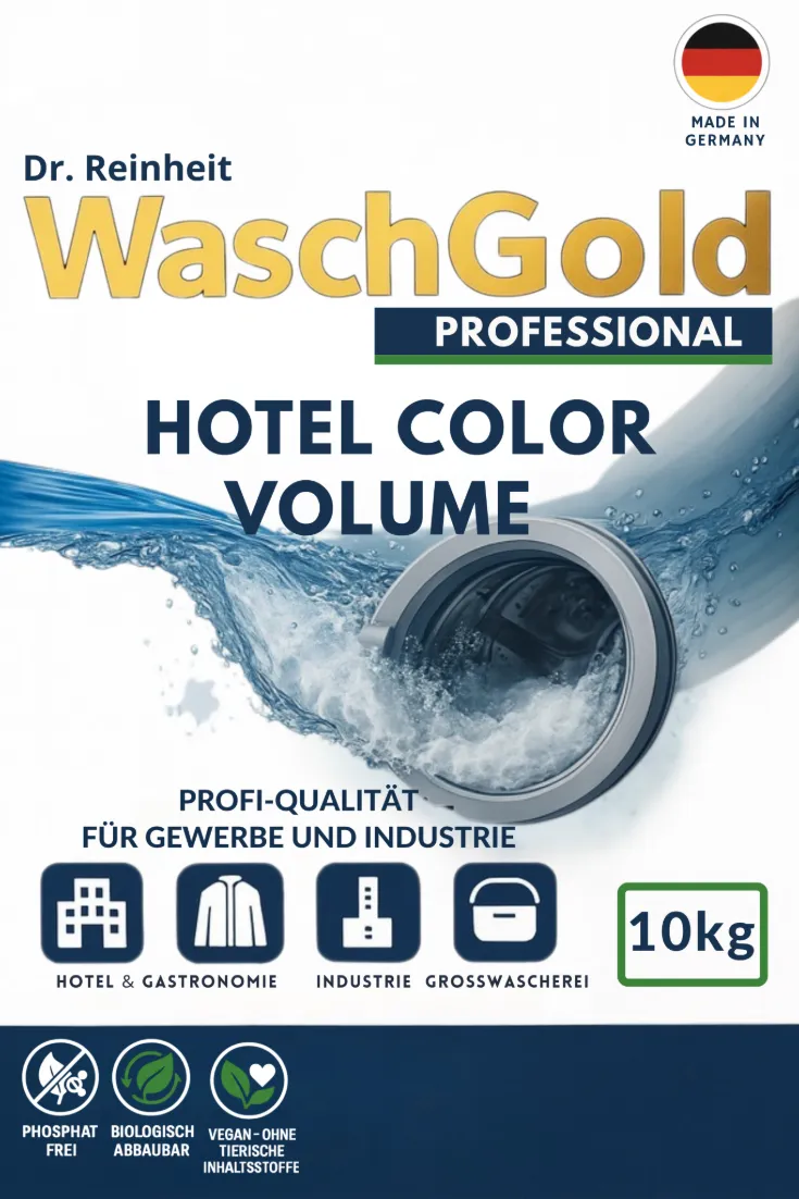 WaschGold Color Volume - Professionelles Buntwaschmittel, professionelles Waschmittel WaschGold Dr. Reinheit, Made in Germany
